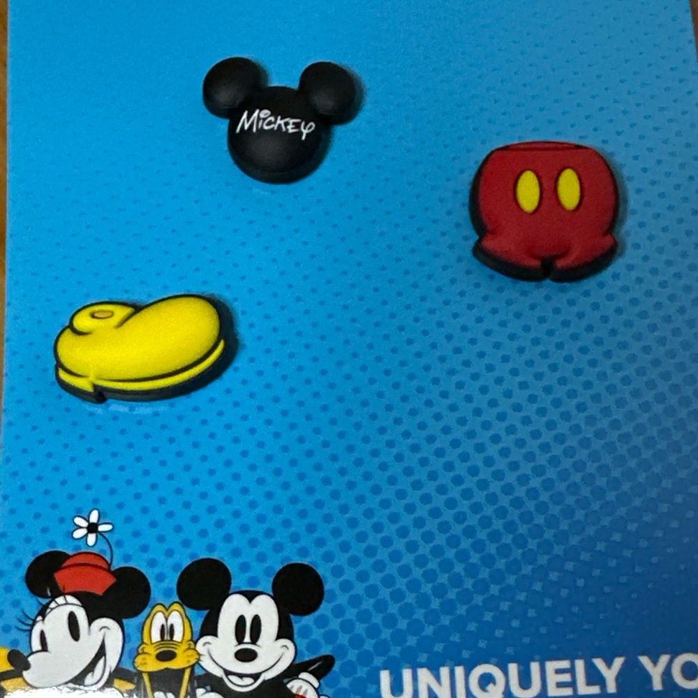 Crocs Classics Jibbitz Disney ‘Mickey Mouse’ 3 Pack Shoe Charms
